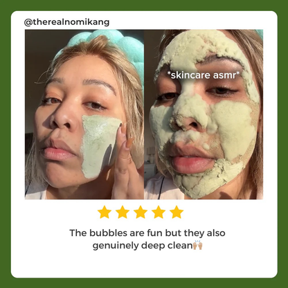 VelvetGlint™ Holy Basil Bubble Deep Mask