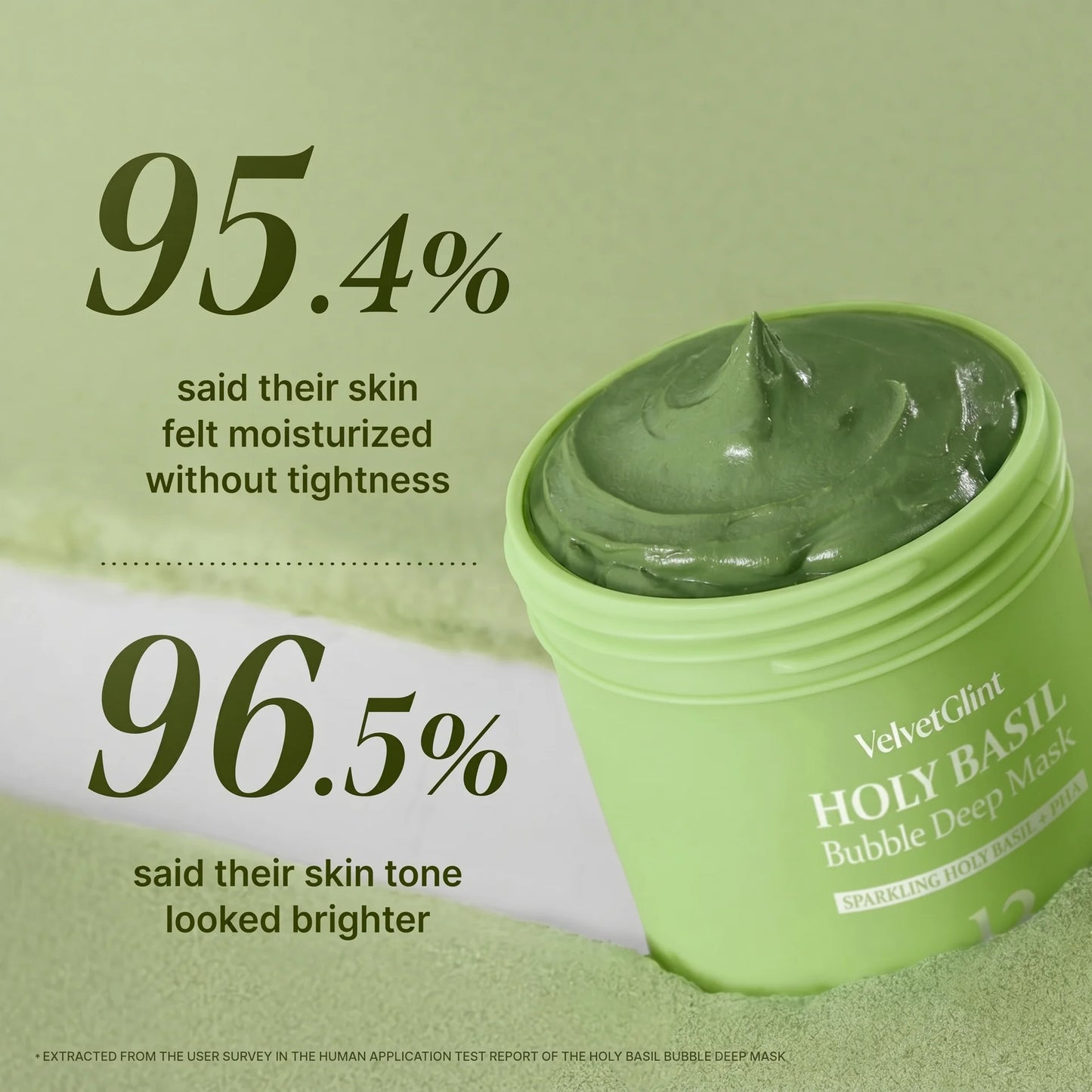 VelvetGlint™ Holy Basil Bubble Deep Mask