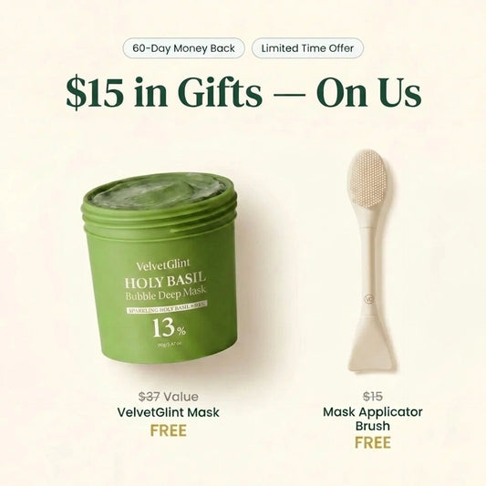 VelvetGlint™ Holy Basil Bubble Deep Mask